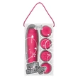 Kép 3/3 - ToyJoy - Funky Massager - mini masszírozó vibrátor cserélhető fejekkel (9,5cm) - pink