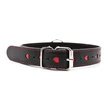 Kép 4/6 - Toyz4Lovers - Easy Collar Leash - piros szivecskés nyakörv pórázzal (fekete)