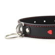 Kép 6/6 - Toyz4Lovers - Easy Collar Leash - piros szivecskés nyakörv pórázzal (fekete)