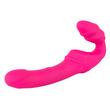 You2Toys - Strapless Strap On - heveder nélküli, szilikon vibrátor duó (USB) - pink