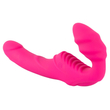 You2Toys - Strapless Strap On - heveder nélküli, szilikon vibrátor duó (USB) - pink