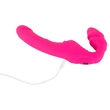 Kép 8/9 - You2Toys - Strapless Strap On - heveder nélküli, szilikon vibrátor duó (USB) - pink
