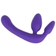 Kép 3/5 - You2Toys - Strapless Strap-On - tripla, tartópánt nélküli felcsatolható dildó (lila)