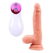 Kép 2/2 - Chisa Novelties - Pure Naturally Vibration PSY 7.6 inch Dildo - wireless, élethű, rögzíthető, vibrációs dildó (natúr)