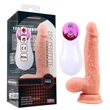 Kép 1/2 - Chisa Novelties - Pure Naturally Vibration PSY 7.6 inch Dildo - wireless, élethű, rögzíthető, vibrációs dildó (natúr)