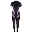 Kép 9/9 - Cottelli Collection Plus - Jumpsuit with Net - fenéknél nyitható, hálos testruha (XL) - fekete