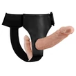 Kép 5/7 - Debra - Wearable Harness Strap on Double Ended Realistic Dildo - felcsatolható, élethű dildó páros állítható hevederrel