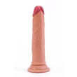 Kép 4/6 - Lovetoy - 7&quot; Dual-Layered Silicone Cock - rögzíthető, élethű dildó (18,5cm) - natúr
