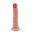 Kép 1/6 - Lovetoy - 7&quot; Dual-Layered Silicone Cock - rögzíthető, élethű dildó (18,5cm) - natúr