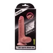 Kép 3/7 - Lovetoy - 7&quot; Dual-Layered Silicone Cock - rögzíthető, élethű, herés dildó (17,8cm) - natúr