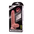 Kép 5/7 - Lovetoy - 7&quot; Dual-Layered Silicone Cock - rögzíthető, élethű, herés dildó (17,8cm) - natúr