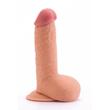Lovetoy - 7,5" The Ultra Soft Dude #4 - rögzíthető, élethű, herés dildó (18cm) - natúr
