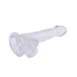 Kép 4/6 - Chisa Novelties - Hi-Rubber 7,7&quot; - rögzíthető, élethű, herés dildó (áttetsző)