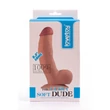 Kép 1/6 - Lovetoy - 8,5&quot; The Ultra Soft Dude #1 - rögzíthető, élethű, herés dildó (21,6cm) - natúr