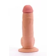Kép 2/6 - Lovetoy - 8,5&quot; The Ultra Soft Dude #1 - rögzíthető, élethű, herés dildó (21,6cm) - natúr