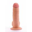 Lovetoy - 8,5" The Ultra Soft Dude #1 - rögzíthető, élethű, herés dildó (21,6cm) - natúr