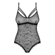 Kép 4/4 - Obsessive - 818-TED-1 - érzéki, virágmintás body (S/M) - fekete
