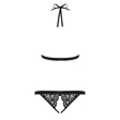 Kép 4/4 - Obsessive - 831-TED-1 - nyakba kötős, hátul nyitott body (S/M) - fekete