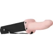 Kép 4/9 - Adam & Eve - Adam's Flexskin Hollow Strap On - felcsatolható élethű dildó (natúr)