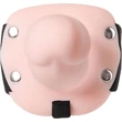 Kép 9/9 - Adam & Eve - Adam's Flexskin Hollow Strap On - felcsatolható élethű dildó (natúr)