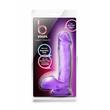 Blush - B Yours Sweet' n Hard 1 - rögzíthető, élethű herés dildó (lila)