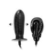 Baile - Bigger Joy - Inflatable Penis 3 - rögzítehető, távirányitású, felfújható anál vibrátor (fekete)