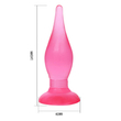 Debra - Butt Plug - rögzíthető, zselés, uniszex análkúp (pink)