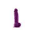 Kép 2/2 - NS Toys - ColourSoft 5&quot; - rögzíthető, élethű, herés dildó (17cm) - lila