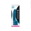 Kép 2/2 - NS Toys - Colours Dual Density 5&quot; - rögzíthető, élethű, herés dildó (18,3cm) - kék