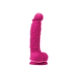 Kép 2/2 - NS Toys - Colours Dual Density 5" - rögzíthető, élethű, herés dildó (18,3cm) - pink