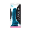 Kép 2/2 - NS Toys - Colours Dual Density 8&quot; - rögzíthető, élethű, herés dildó (24cm) - kék