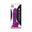 Kép 1/2 - NS Toys - Colours Dual Density 8&quot; - rögzíthető, élethű, herés dildó (24cm) - lila