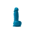 Kép 1/2 - NS Toys - Colours Pleasures 4&quot; - rögzíthető, élethű, herés dildó (14cm) - kék