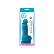 Kép 2/2 - NS Toys - Colours Pleasures 4&quot; - rögzíthető, élethű, herés dildó (14cm) - kék
