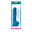 Kép 2/2 - NS Toys - Colours Pleasures 5&quot; - rögzíthető, élethű, herés dildó (18,5cm) - kék