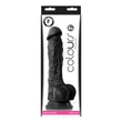 Kép 1/2 - NS Toys - Colours Pleasures 7&quot; - rögzíthető, élethű, herés dildó (23,5cm) - fekete