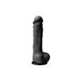 Kép 2/2 - NS Toys - Colours Pleasures Small - rögzíthető, élethű, herés dildó (17,8cm) - fekete