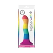Kép 2/2 - NS Toys - Colours Pride Edition Wave 6&quot; - rögzíthető, hullámos dildó (19cm) - szivárvány