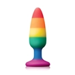 Kép 2/2 - NS Toys - Colours - Pride Edition - Pleasure Plug - közepes méretű, rögzíthető análkúp (szivárvány)