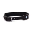 Kép 4/4 - Devil Sticks - Crystal Collar Light Blue - kék kristályokkal díszített bőr nyakörv (fekete)