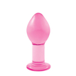 NS Toys - Crystál Large - nagy méretű üveg análdugó (10cm) - pink