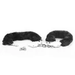 Kép 1/6 - Lovetoy - Fetish Pleasure - Fluffy Hand Cuffs - bolyhos csuklóbilincs (fekete)