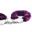 Kép 2/6 - Lovetoy - Fetish Pleasure - Fluffy Hand Cuffs - bolyhos csuklóbilincs (lila)