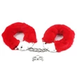 Kép 2/6 - Lovetoy - Fetish Pleasure - Fluffy Hand Cuffs - bolyhos csuklóbilincs (piros)