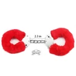 Kép 4/6 - Lovetoy - Fetish Pleasure - Fluffy Hand Cuffs - bolyhos csuklóbilincs (piros)