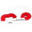 Kép 5/6 - Lovetoy - Fetish Pleasure - Fluffy Hand Cuffs - bolyhos csuklóbilincs (piros)