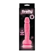 Kép 2/2 - NS Toys - Firefly 5&quot; - Glows in Colour - rögzíthető, foszforeszkáló, élethű, herés dildó (17cm) - pink