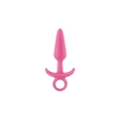Kép 2/2 - NS Toys - Firefly Prince - Glows in Colour - közepes méretű, szilikon análhorog (12,5cm) - pink