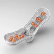 Kép 1/5 - Tenga - Flip Orb - Orange Crash - prémium, vákuum maszturbátor (fehér)