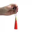 Kép 5/5 - Lovetoy - Bondage Fetish - Glamor Tassel Nipple Clamp - állítható mellbimbócsipesz (piros)
